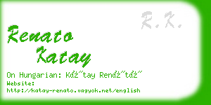 renato katay business card